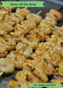 wit wisdom & food cilantro chili lime shrimp