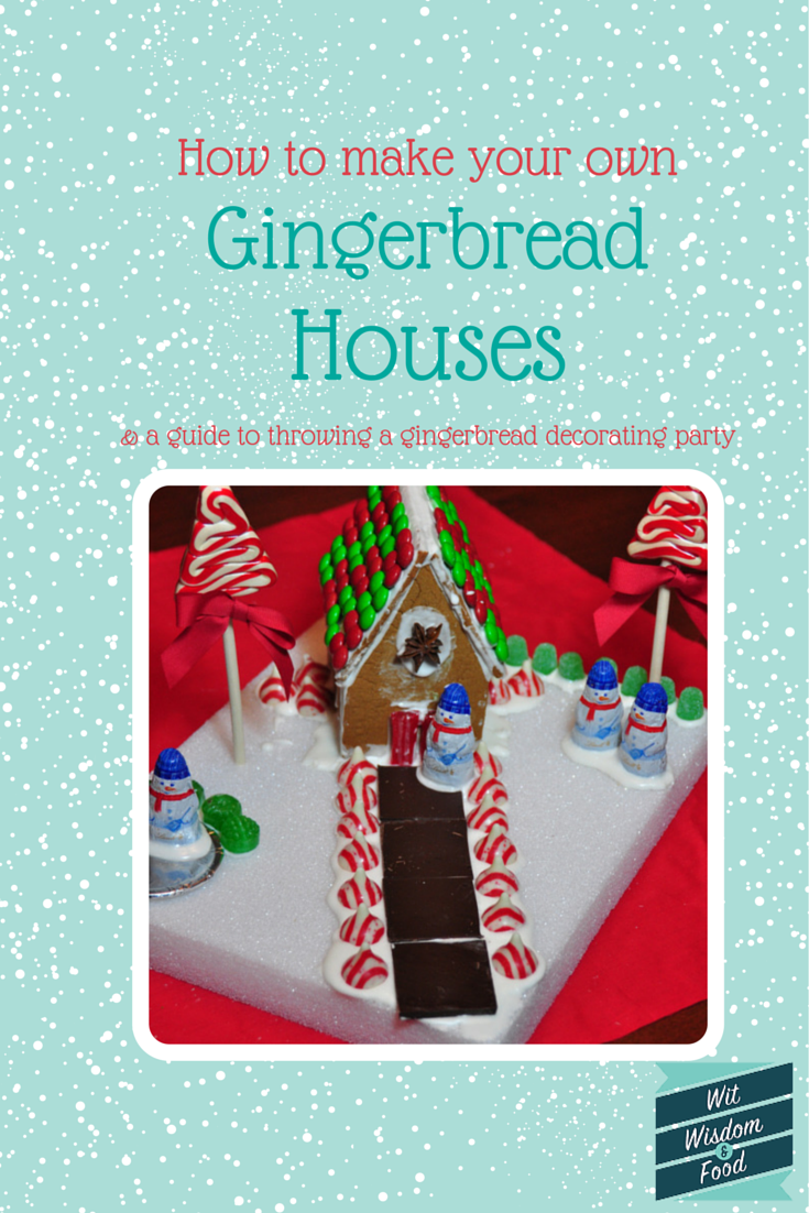 gingerbread houses and throwing a gingerbread house decorating party